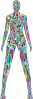Low Poly Female Body Prismatic