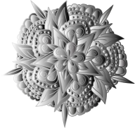 Hand Drawn Floral Line Art Grayscale