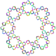 Abstract Hearts Frame Prismatic