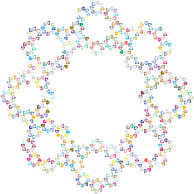 Abstract Hearts Frame Prismatic 2