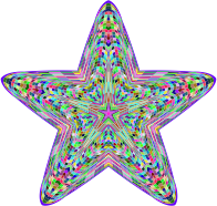 Prismatic Geometric Star
