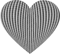 3D Prismatic Grid Heart 3