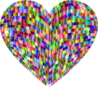 3D Prismatic Grid Heart 6