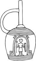 Vase 45 line drawing