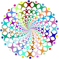 Abstract People Vortex Prismatic