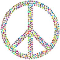 Marijuana Peace Sign Prismatic
