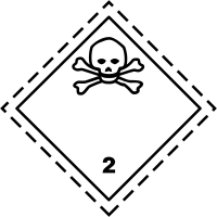 ADR pictogram 2.3-Poison gases