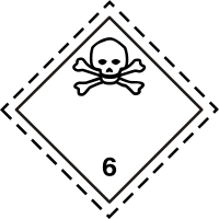 ADR pictogram 6.1-Poison