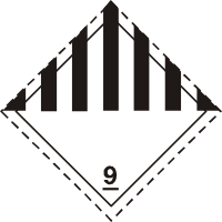 ADR pictogram 9-Miscellaneous dangerous substances