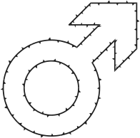 Male Symbol Of Thorns