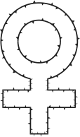 Female Symbol Of Thorns