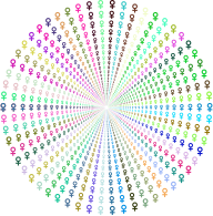 Female Symbol Vortex Prismatic