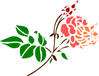 Stylised rose 4 (colour)