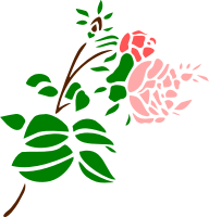 Stylised rose 3 (colour)