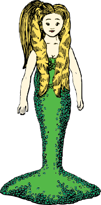 Mermaid with Blonde Hair