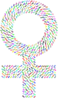 Men In Women Symbol Prismatic