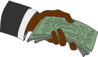 Hand offering money 2