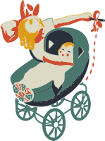 Girl with buggy