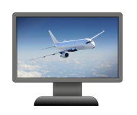 Screen with plane
