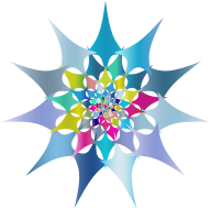 Prismatic Abstract Flower Line Art 5