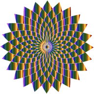 Prismatic Abstract Flower Line Art II 9