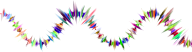 Prismatic Sound Waves Tsunami Silhouette 3