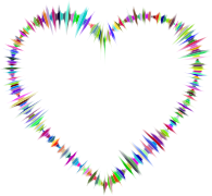Prismatic Sound Waves Heart