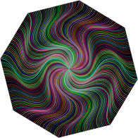Prismatic Pinwheel Line Art