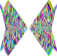 Prismatic Abstract Butterfly Wings