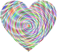 Psychedelic Concentric Heart 2