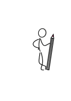 stickfigure with pen