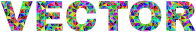 Low Poly Prismatic Vector Typography