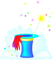 Hat and wand