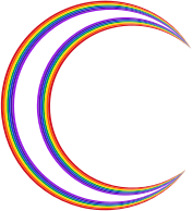 Crescent Moon Rainbow