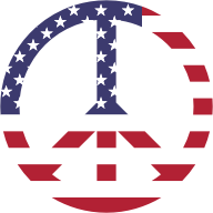 American Flag Peace Sign