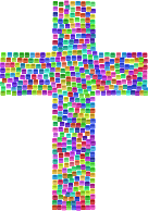 Prismatic Tiles Cross