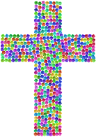 Prismatic Tiles Cross 2
