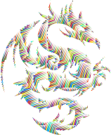 Contemporary Art Tribal Dragon 56 No Background