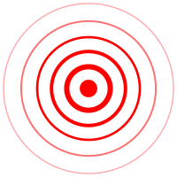 Epicenter map symbol / sign