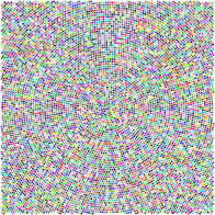 Prismatic Roman Mosaic Pattern Square No Background