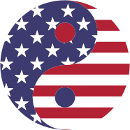 American Flag Yin Yang