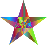 Prismatic Geometric Star