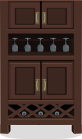 Wine cabinet from Glitch