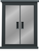 Stainless steel cabinet from Glitch