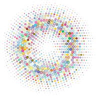 Prismatic Halftone Circle 2