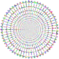 Prismatic Abstract Vortex 48 No Background