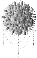 Grayscale Intricate Floral Mandala