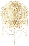 Gold Intricate Floral Mandala No Background