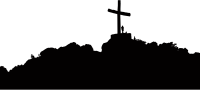 Cross On A Hill Silhouette