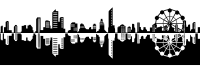 Cityscape Skyline Reflected